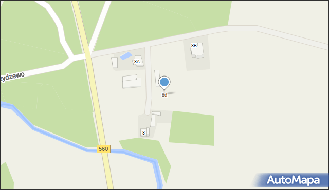 Rachocin, Kępa, 8d, mapa Rachocin