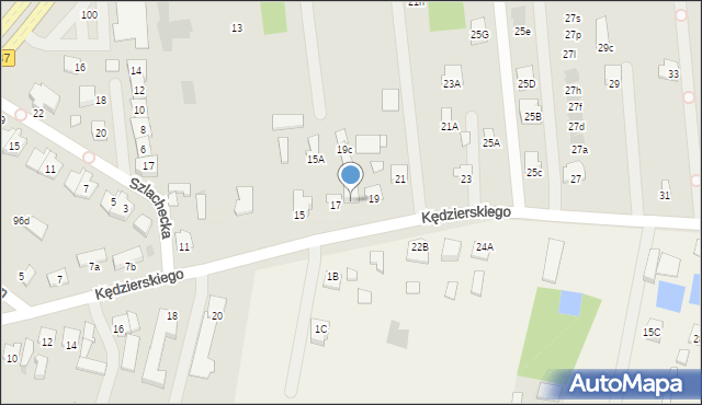 Radom, Kędzierskiego Apoloniusza, 19e, mapa Radomia