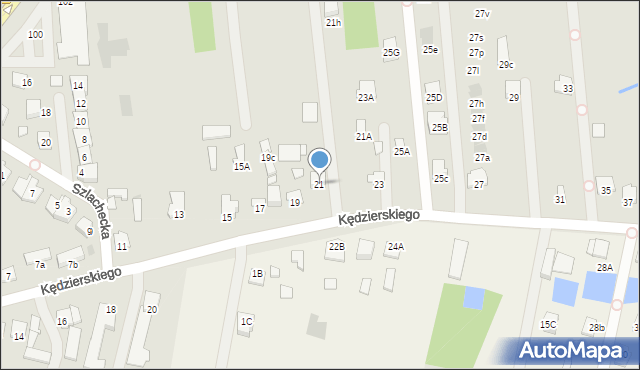 Radom, Kędzierskiego Apoloniusza, 21, mapa Radomia