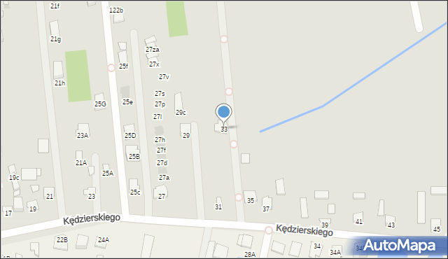 Radom, Kędzierskiego Apoloniusza, 33, mapa Radomia