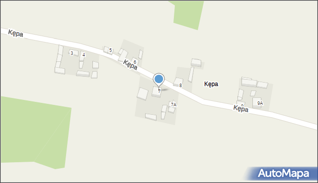 Rogaczówek, Kępa, 7, mapa Rogaczówek