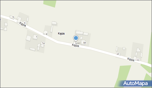 Rogaczówek, Kępa, 9, mapa Rogaczówek