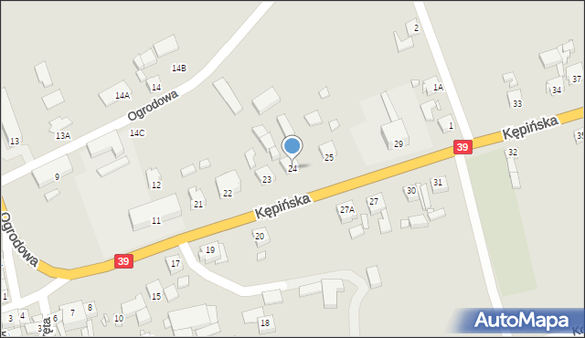 Rychtal, Kępińska, 24, mapa Rychtal