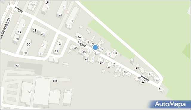 Sosnowiec, Kępa, 9, mapa Sosnowca