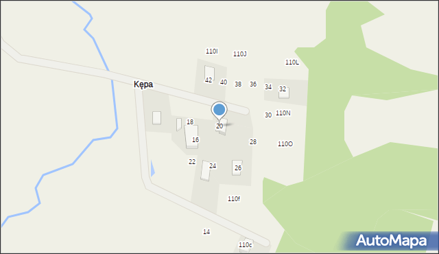 Staniszewo, Kępa, 110a, mapa Staniszewo