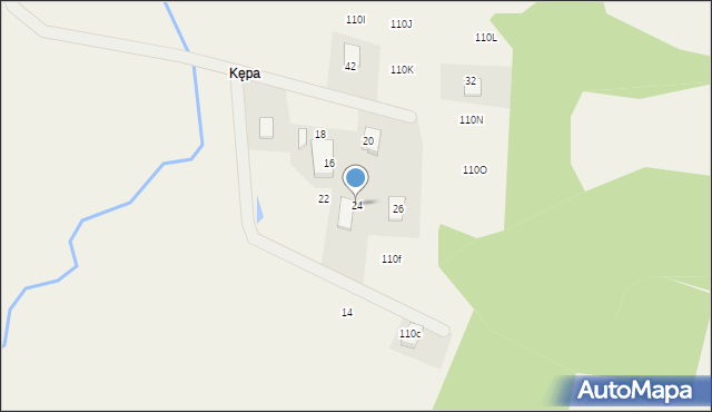 Staniszewo, Kępa, 110E, mapa Staniszewo