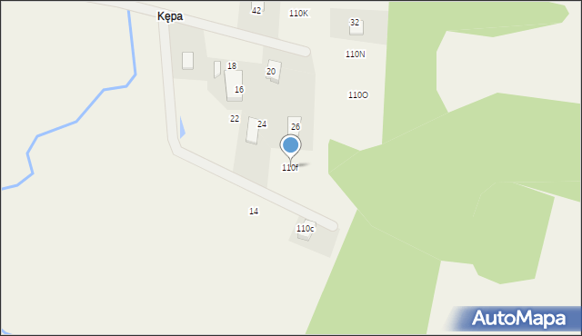 Staniszewo, Kępa, 110f, mapa Staniszewo