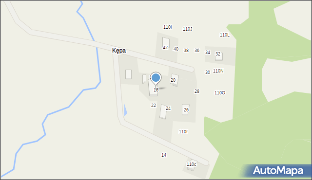 Staniszewo, Kępa, 110G, mapa Staniszewo