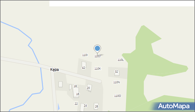 Staniszewo, Kępa, 110J, mapa Staniszewo