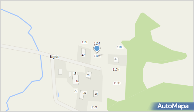 Staniszewo, Kępa, 110K, mapa Staniszewo