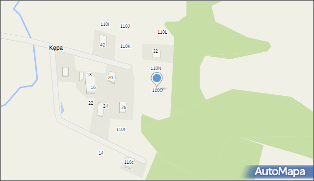 Staniszewo, Kępa, 110O, mapa Staniszewo