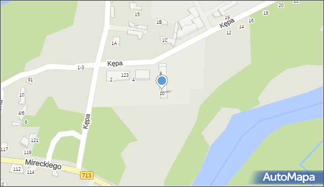 Tomaszów Mazowiecki, Kępa, 10, mapa Tomaszów Mazowiecki