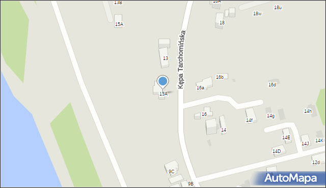 Warszawa, Kępa Tarchomińska, 11, mapa Warszawy