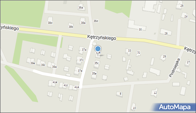 Wielbark, Kętrzyńskiego Wojciecha, 35b, mapa Wielbark