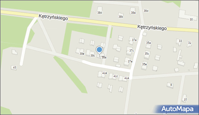 Wielbark, Kętrzyńskiego Wojciecha, 39b, mapa Wielbark