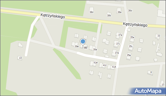 Wielbark, Kętrzyńskiego Wojciecha, 39d, mapa Wielbark