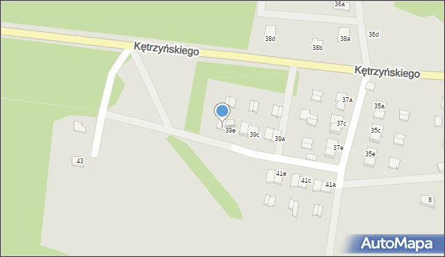 Wielbark, Kętrzyńskiego Wojciecha, 39f, mapa Wielbark