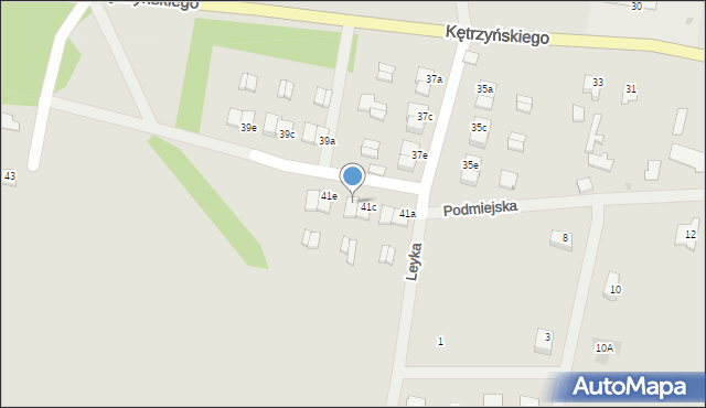 Wielbark, Kętrzyńskiego Wojciecha, 41d, mapa Wielbark