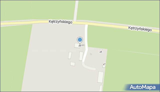 Wielbark, Kętrzyńskiego Wojciecha, 49, mapa Wielbark