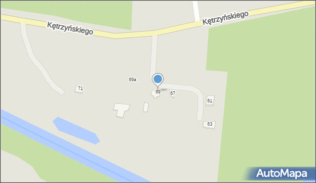 Wielbark, Kętrzyńskiego Wojciecha, 69, mapa Wielbark