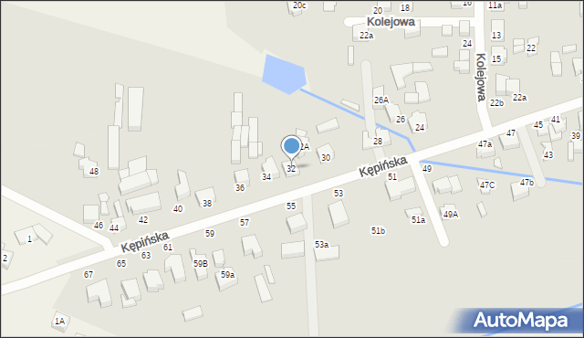 Wieruszów, Kępińska, 32, mapa Wieruszów