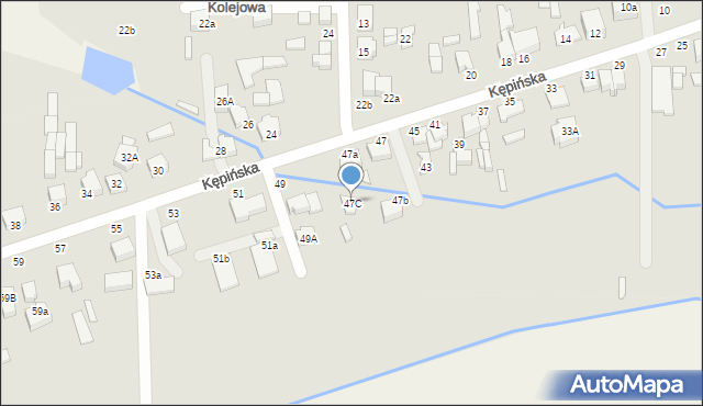 Wieruszów, Kępińska, 47C, mapa Wieruszów