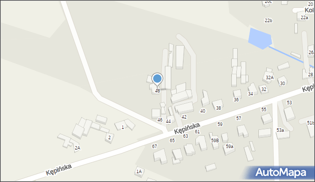 Wieruszów, Kępińska, 48, mapa Wieruszów