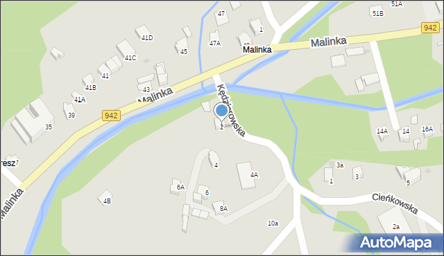 Wisła, Kędziorowska, 2, mapa Wisła