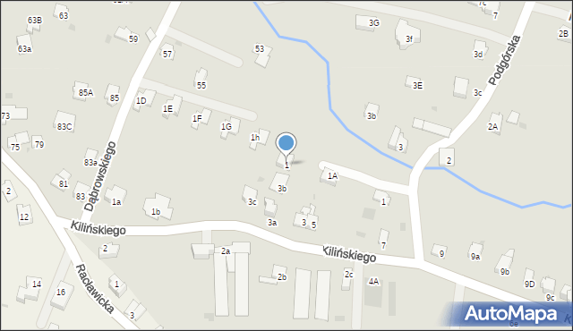 Andrychów, Kilińskiego Jana, płk., 1, mapa Andrychów