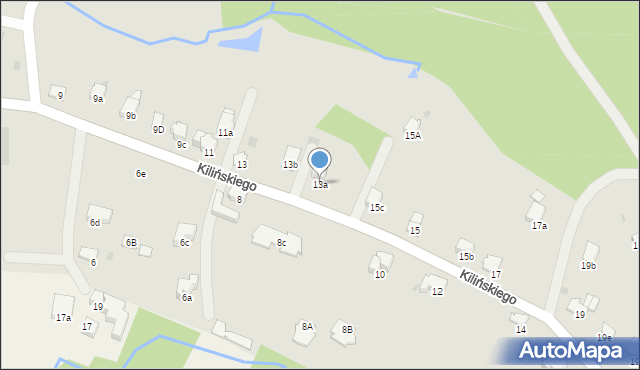 Andrychów, Kilińskiego Jana, płk., 13a, mapa Andrychów