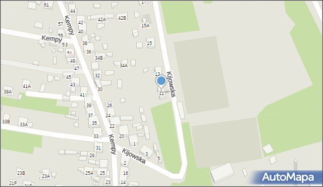 Będzin, Kijowska, 11, mapa Będzin