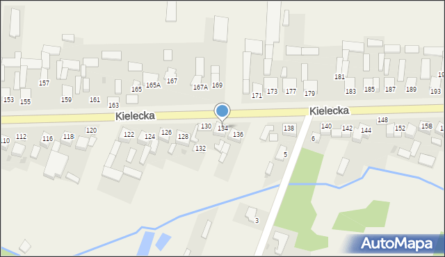 Bieliny, Kielecka, 134, mapa Bieliny