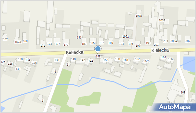 Bieliny, Kielecka, 148, mapa Bieliny
