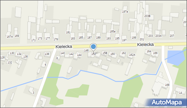 Bieliny, Kielecka, 152, mapa Bieliny