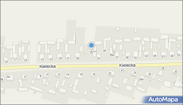 Bieliny, Kielecka, 31, mapa Bieliny