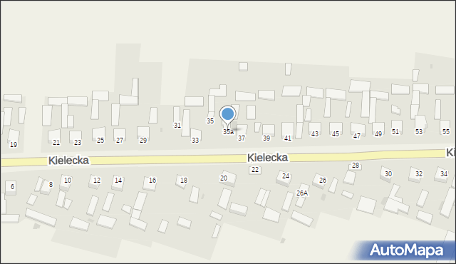 Bieliny, Kielecka, 35a, mapa Bieliny