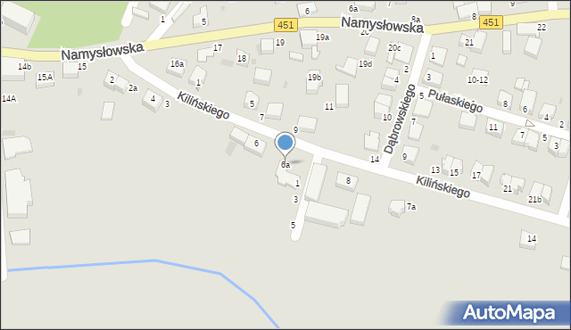 Bierutów, Kilińskiego Jana, płk., 6a, mapa Bierutów