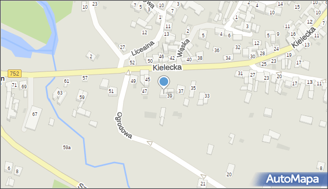 Bodzentyn, Kielecka, 41, mapa Bodzentyn