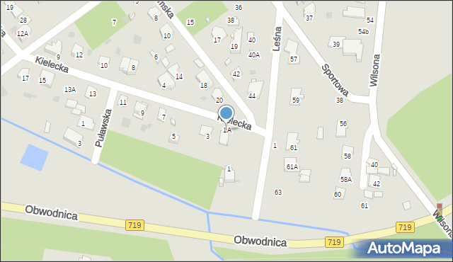 Brwinów, Kielecka, 1A, mapa Brwinów