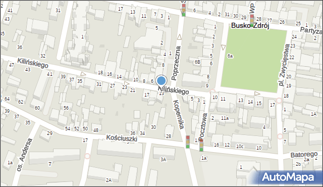 Busko-Zdrój, Kilińskiego Jana, płk., 13, mapa Busko-Zdrój