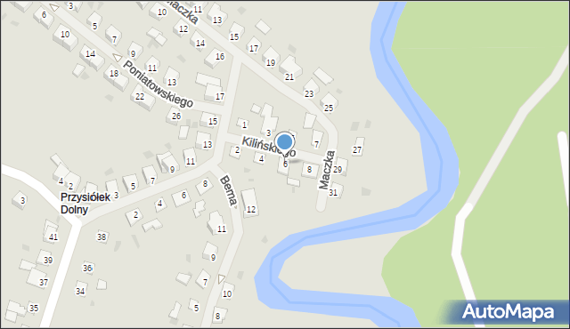 Dobre Miasto, Kilińskiego Jana, płk., 6, mapa Dobre Miasto