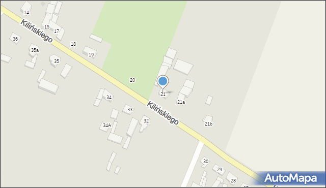 Gniewkowo, Kilińskiego Jana, płk., 21, mapa Gniewkowo