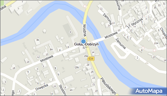 Golub-Dobrzyń, Kilińskiego Jana, płk., 31, mapa Golub-Dobrzyń
