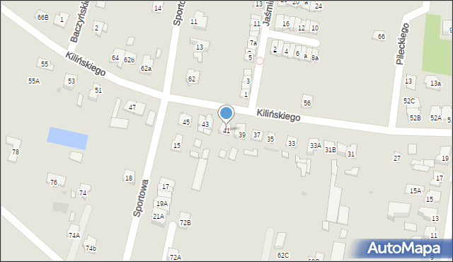 Góra Kalwaria, Kilińskiego Jana, płk., 41, mapa Góra Kalwaria