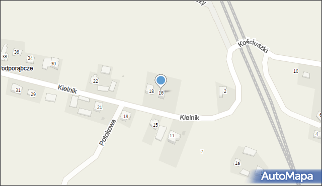 Goszcza, Kielnik, 16, mapa Goszcza