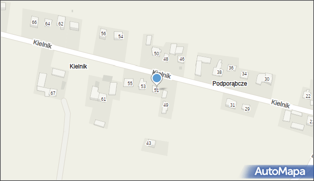 Goszcza, Kielnik, 51, mapa Goszcza