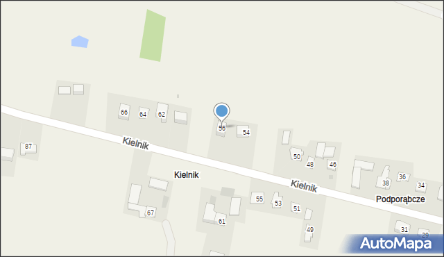 Goszcza, Kielnik, 56, mapa Goszcza