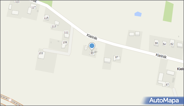 Goszcza, Kielnik, 93, mapa Goszcza