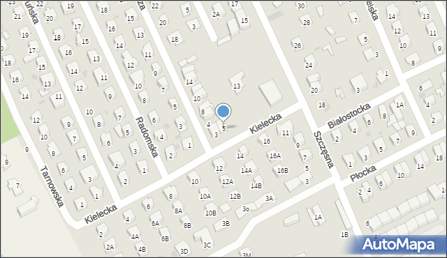 Grodzisk Mazowiecki, Kielecka, 5, mapa Grodzisk Mazowiecki