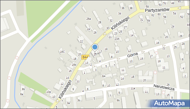 Hrubieszów, Kilińskiego Jana, płk., 15, mapa Hrubieszów